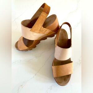 Sorel wedge sandals, size 8.5